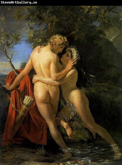 Francois Joseph Navez The Nymph Salmacis and Hermaphroditus